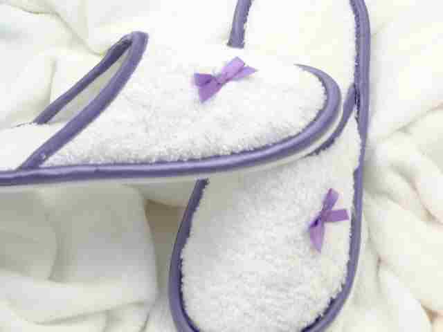 Style 303 Satin/Towelling Slippers