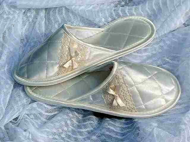 Style 305 Satin & Lace Slippers