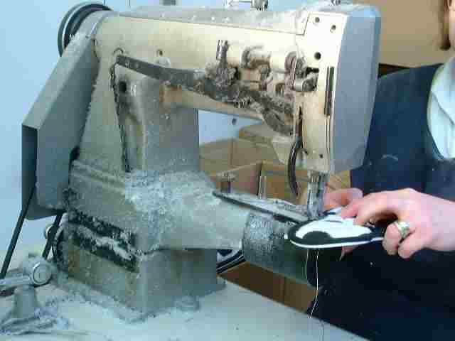 Sewing soles
